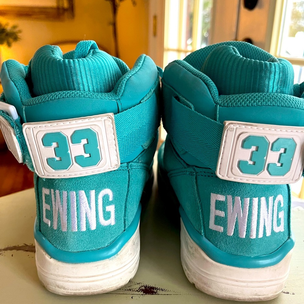 Ewing 33 Hi-top Suede Tiffany Blue size 6M